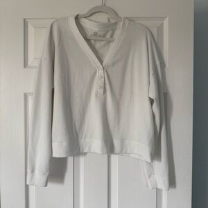 Gilly Hicks Waffle Off-the-Shoulder Henley ✨